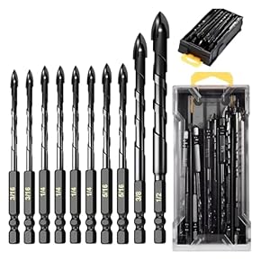 Amazon.co.jp: ドリルビットセット - 金属用ドリルビット: 産業